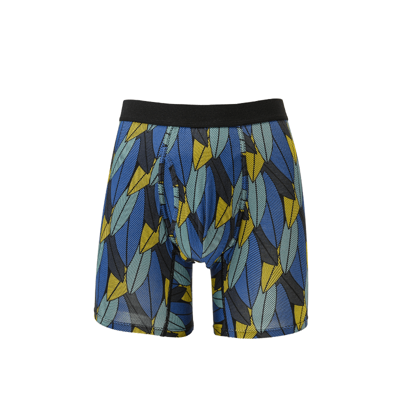 Men's Printed Boxer Briefs med U-formet frontåpning