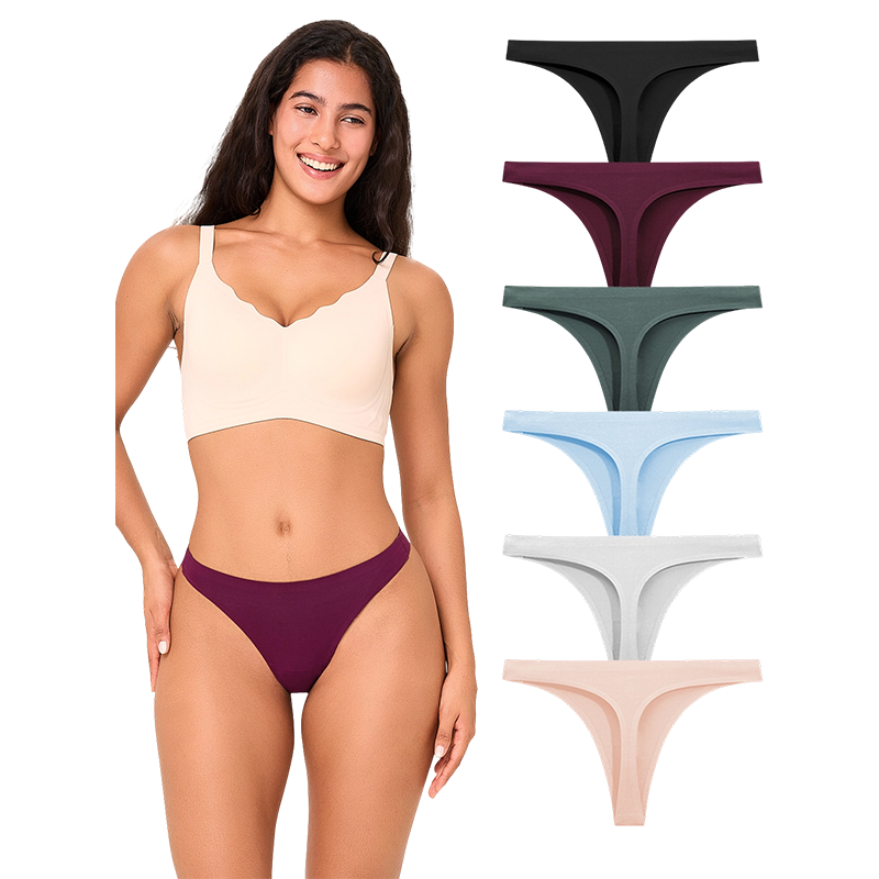 Sømløse no-show-thongs for kvinner